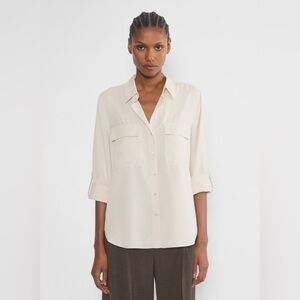 ARITZIA Babaton Utility Shirt, Concrete, Size XS